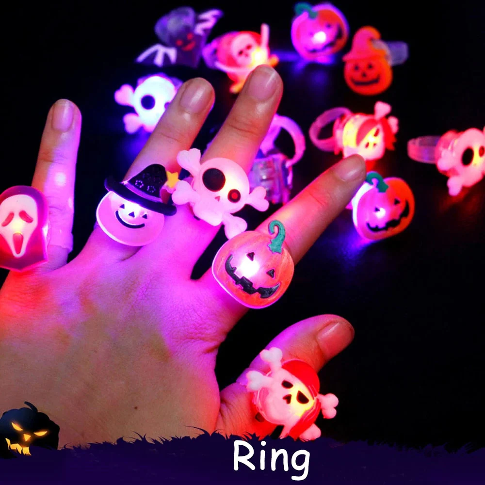 Glowing Ghost Skull Rings - Image 3