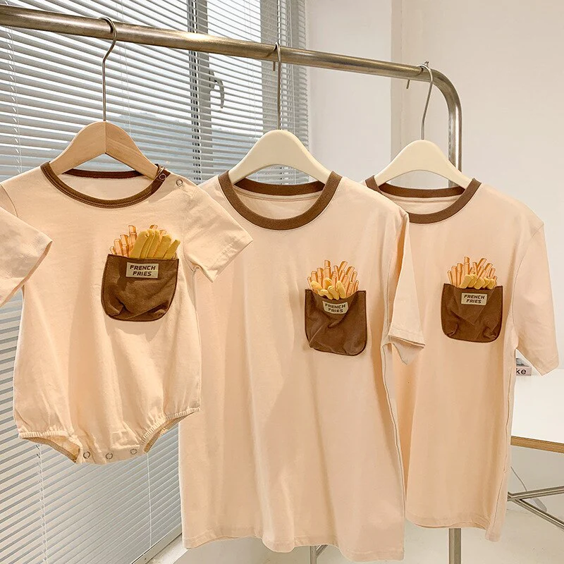 Crispy French Fries Cotton T-Shirt - Image 3