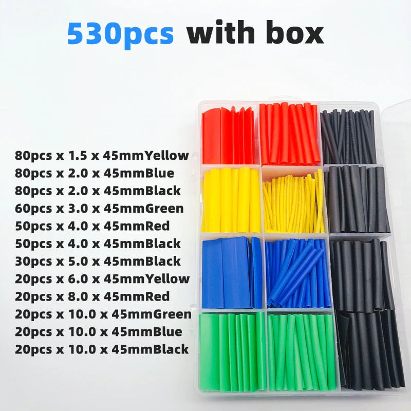 530Pcs Colored Insulated DIY Cable Fix Kit - Image 3