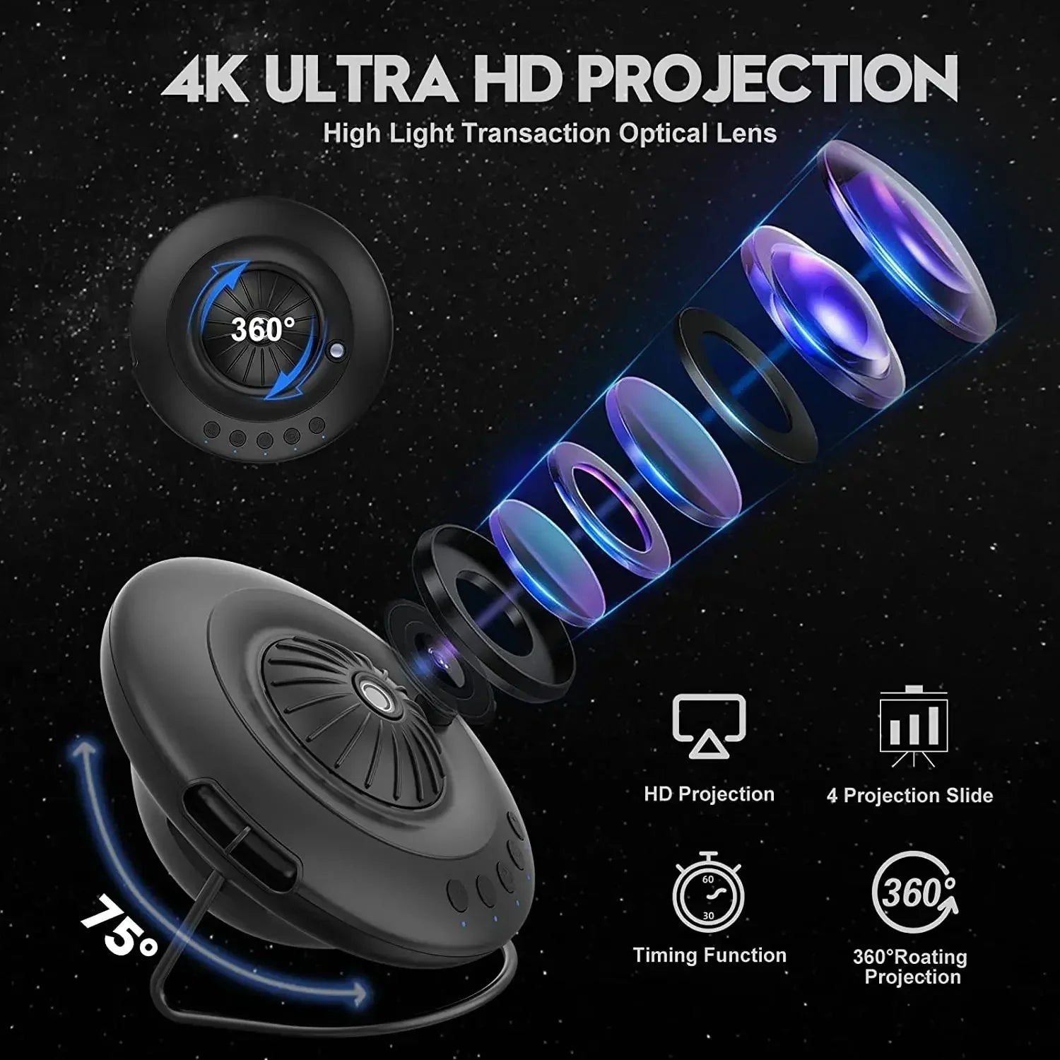 Star Explorer UFO LED Galaxy Projector - Image 3