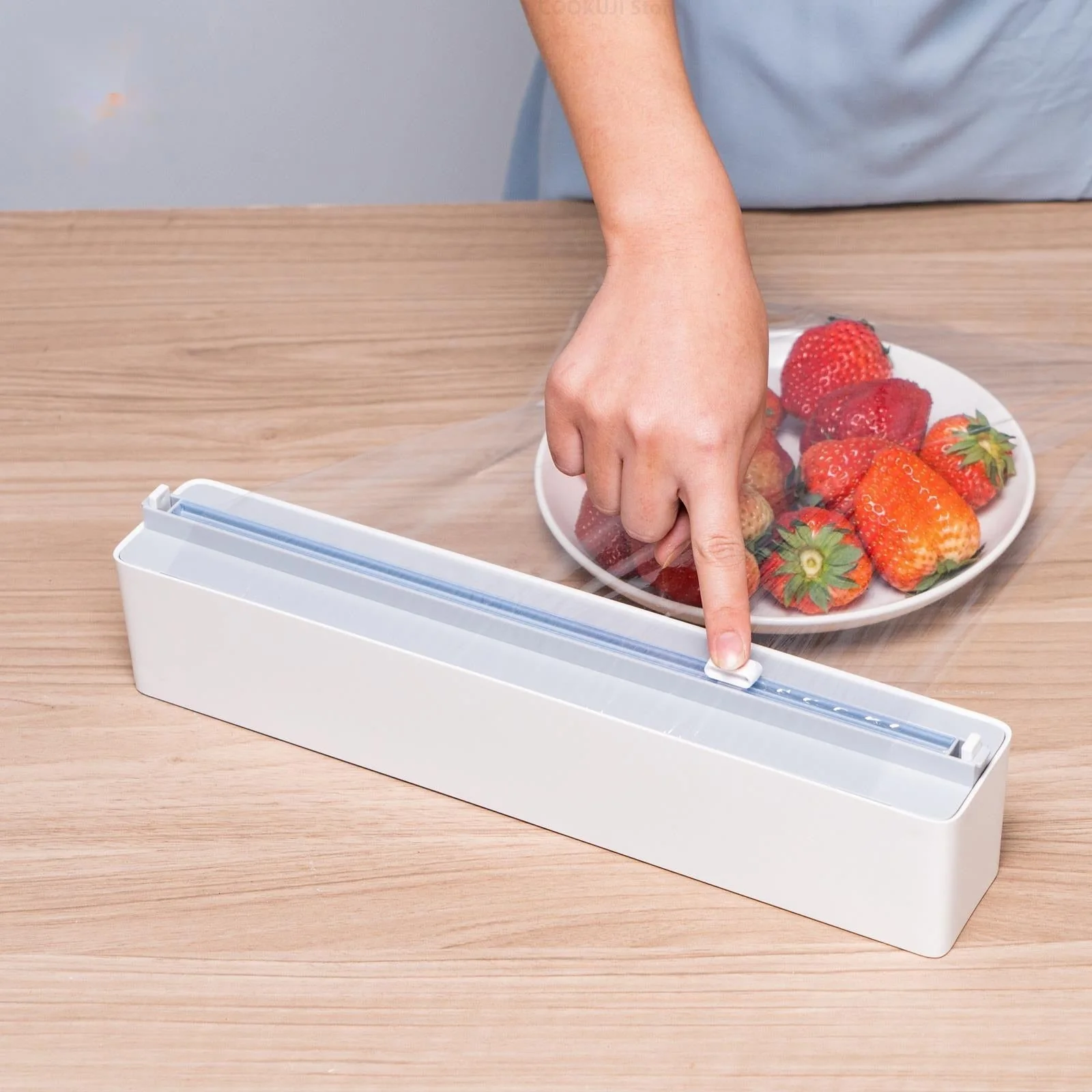 Wall-Mounted Adjustable Plastic Wrap Dispenser - Image 3