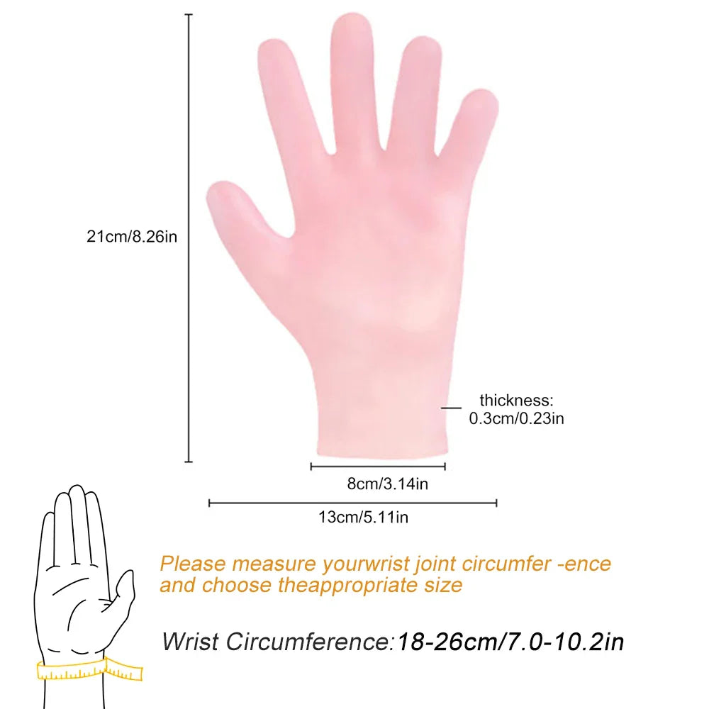 Waterproof Aqua Care Silicone Spa Gloves - Image 3