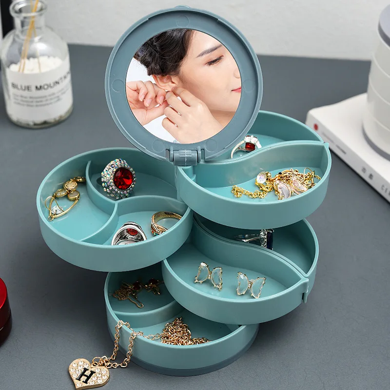 Multi-Layer Rotating  Jewelry Organizer Storage - Image 2