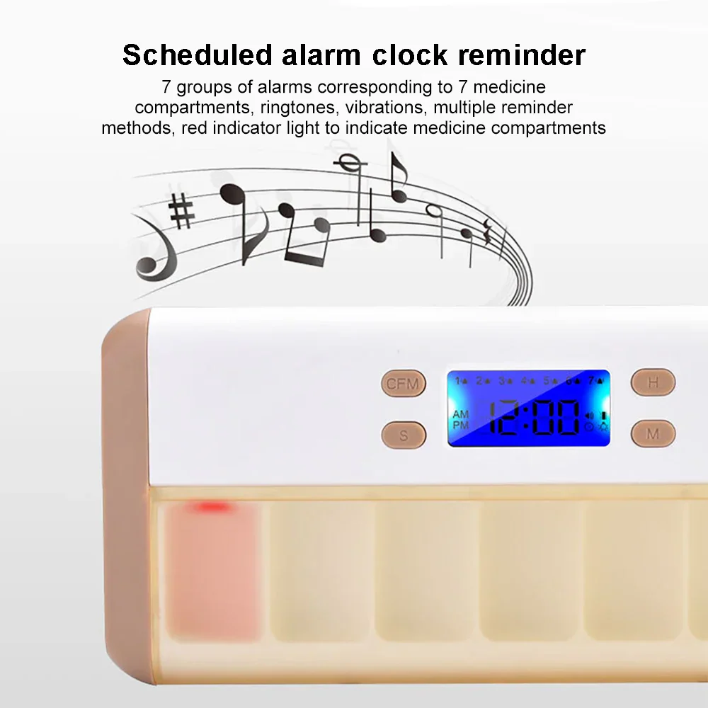 Automatic Alarm Smart Reminder Pill Organizer Box - Image 2