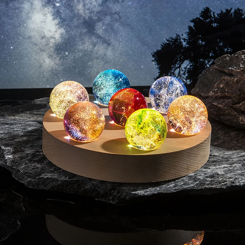 Colorful Luminous Galaxy Crystal Table Set - Image 3