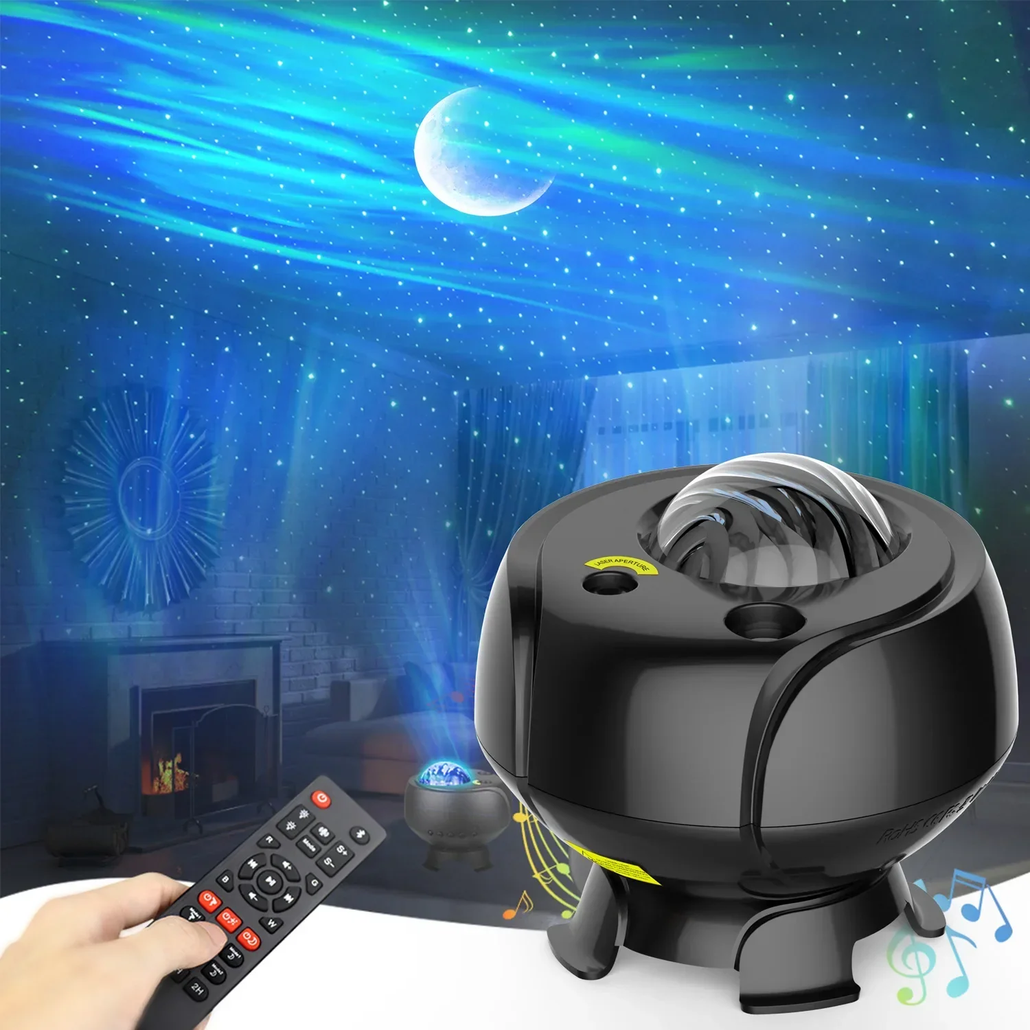 Starfield Galaxy Speaker Light Projector - Image 2