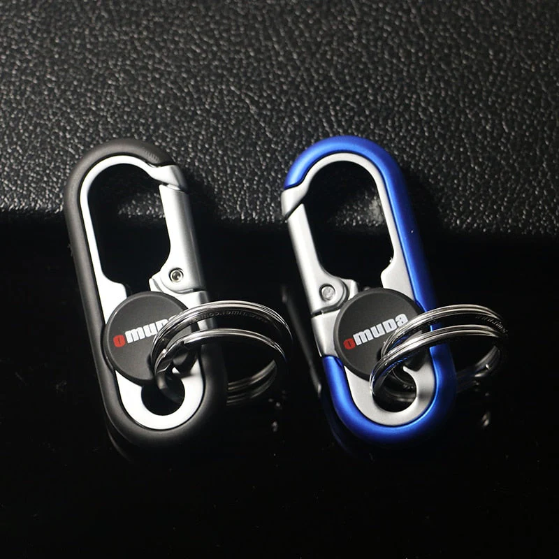 Steel Secure Double Ring Hook Keychain - Image 3