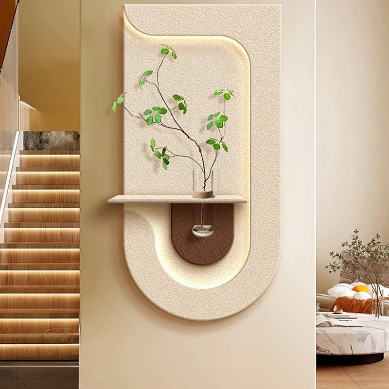 Entrance Decoration Green Plant Wall Vase Lamp - Image 2