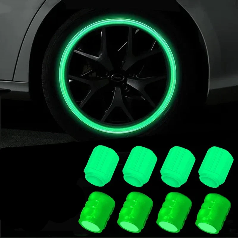 4PCS Luminous Car Valve Caps - Image 1