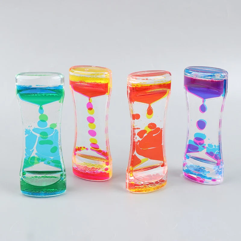 Sand Serenity Relaxing Liquid Motion Hourglass - Image 3
