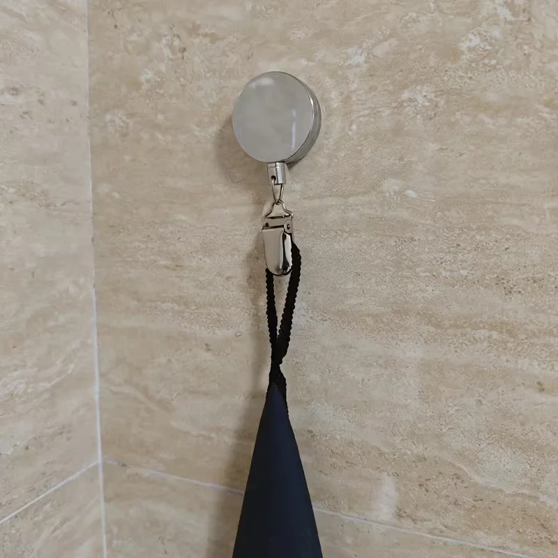 SnapBack Self-Retracting Bathroom Towel Hook - Image 2