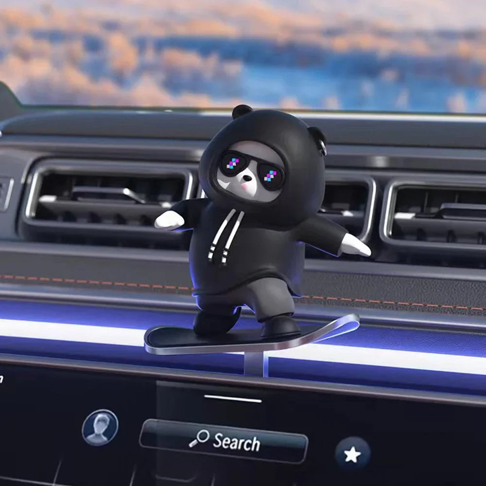 Skate Lover Bear Car Decor - Image 1