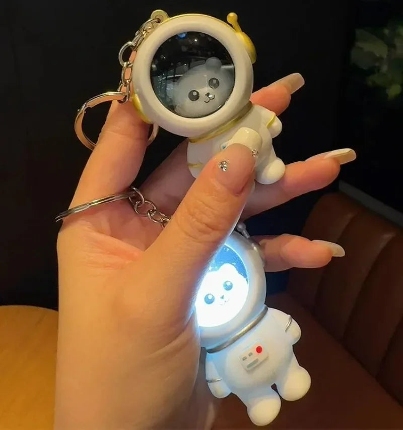 Astronaut Bear LED Keychain Light - Image 3