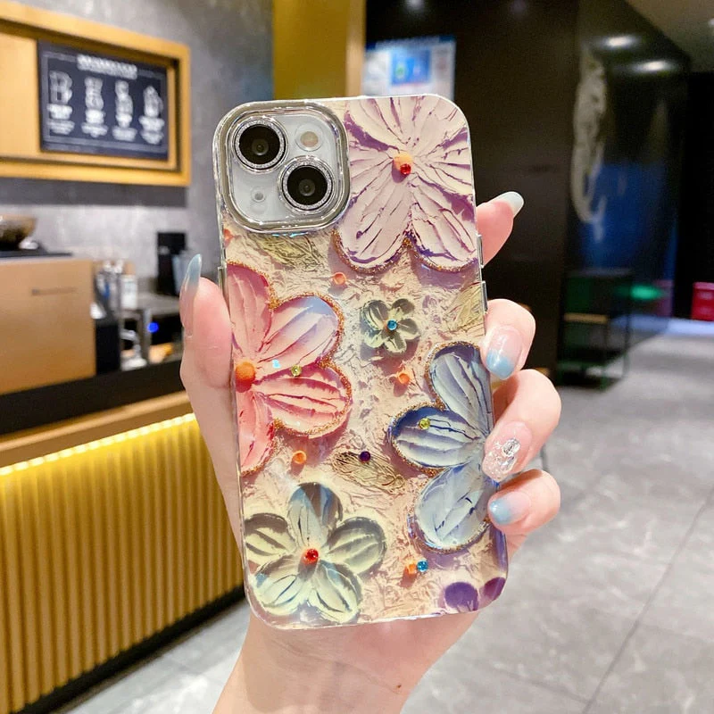 Flower Glow Soft Shockproof iPhone Case - Image 3