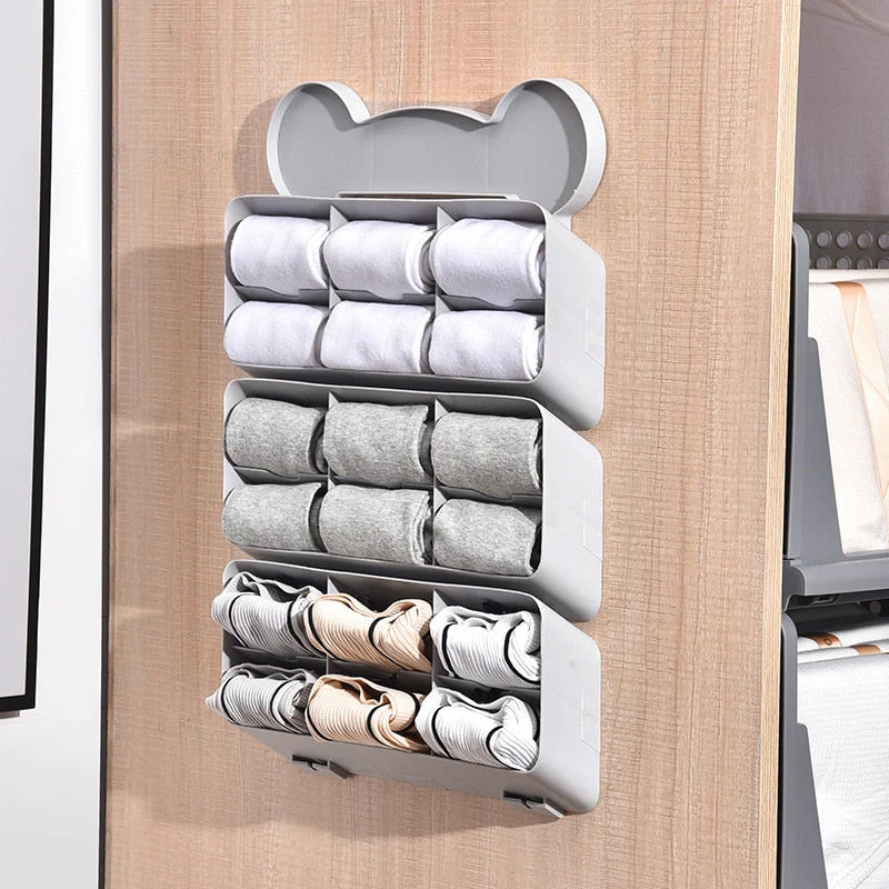 Self-Adhesive Stackable Wall Cloth Organizer Shelf - Image 2