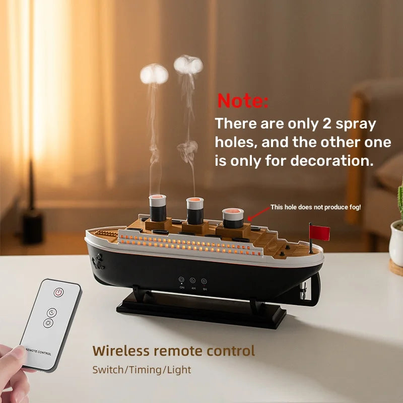 Luxury Ocean Liner Electric Aromatherapy Air Humidifier - Image 2
