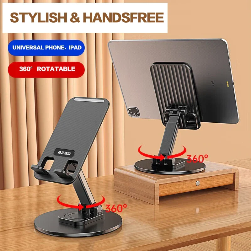 No Slip Rotating Foldable Metal Tablet Phone Stand - Image 3