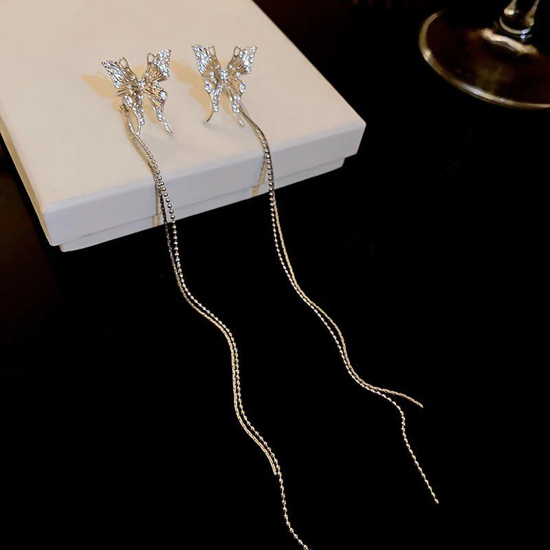 Kiss of the Butterfly Zircon Earrings - Image 2