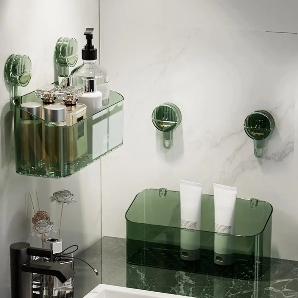 Strong Suction Quick Mini Bathroom Storage Rack - Image 3