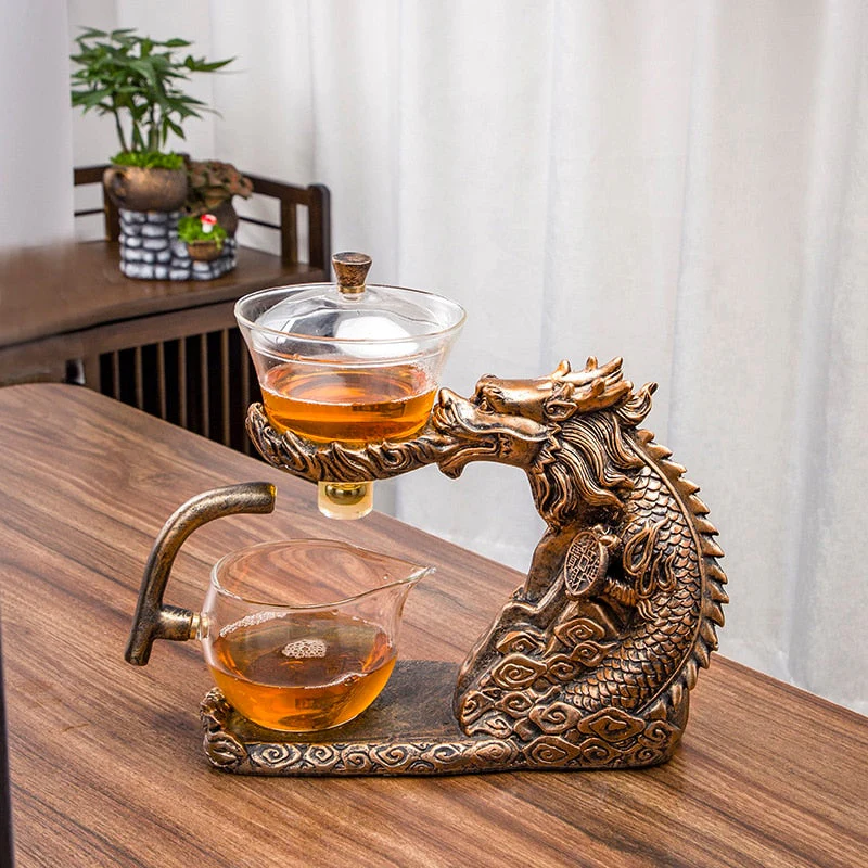 Mystic Golden Dragon Teapot - Image 3
