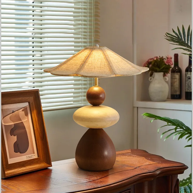Zen Style Wooden Table Lamp - Image 3