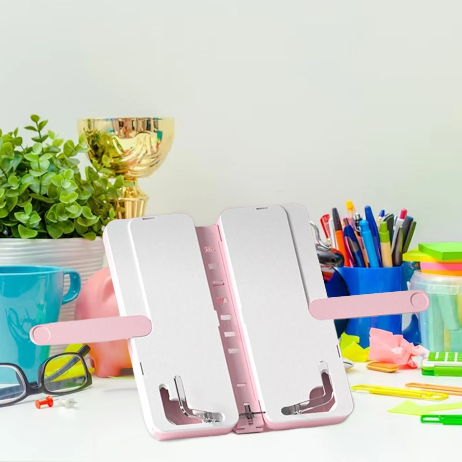 Study Now Multifunctional Foldable Book Stand Pencil Case - Image 3
