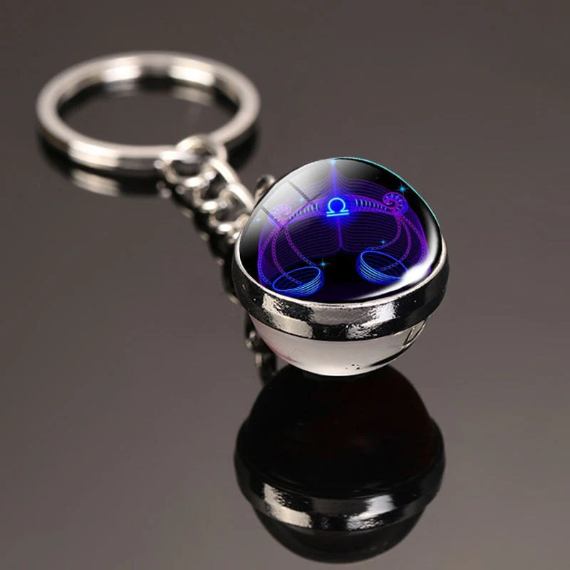 Cosmic Luminous Glass Keychain - Image 3