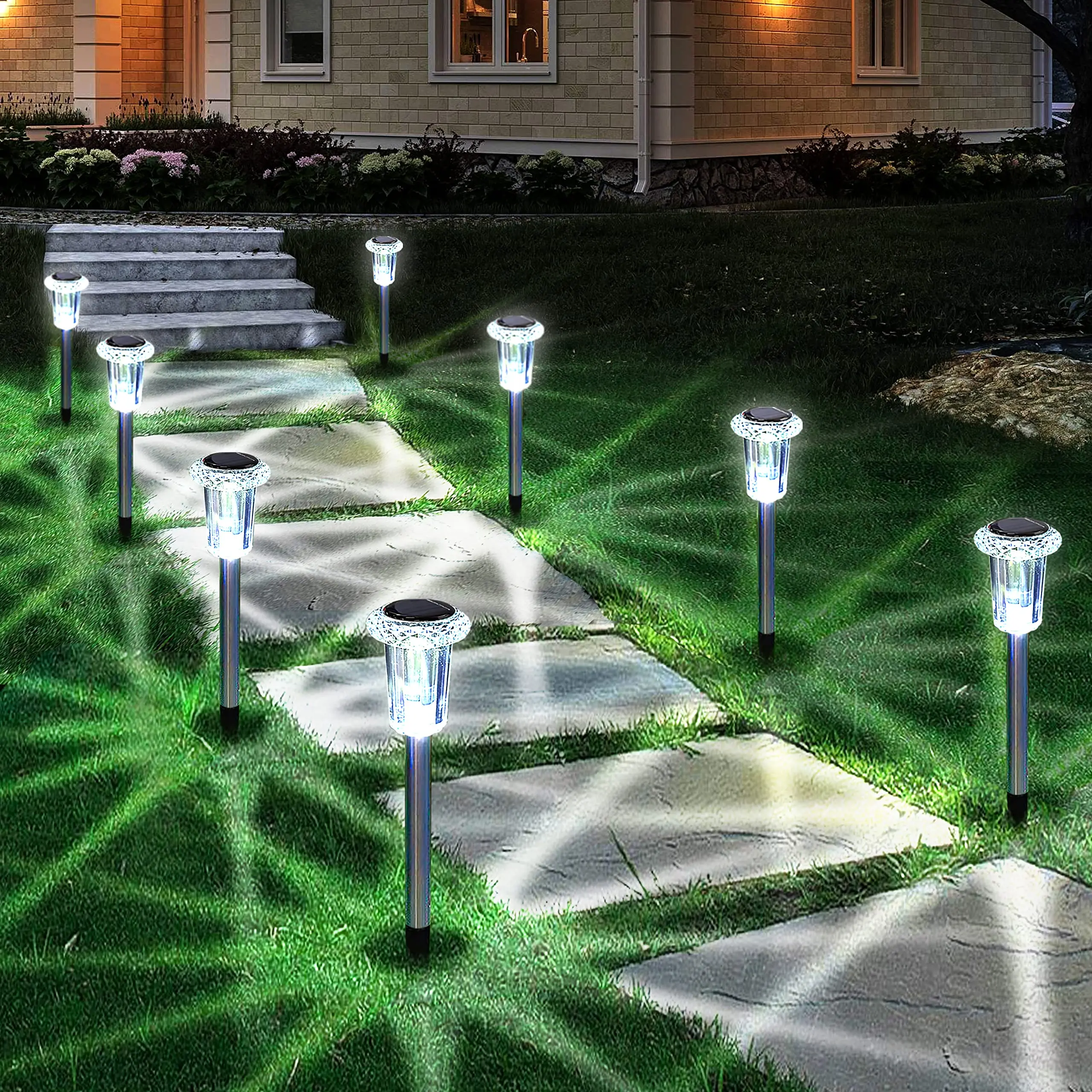 Night Star Solar Pathway Illumination Lights - Image 3