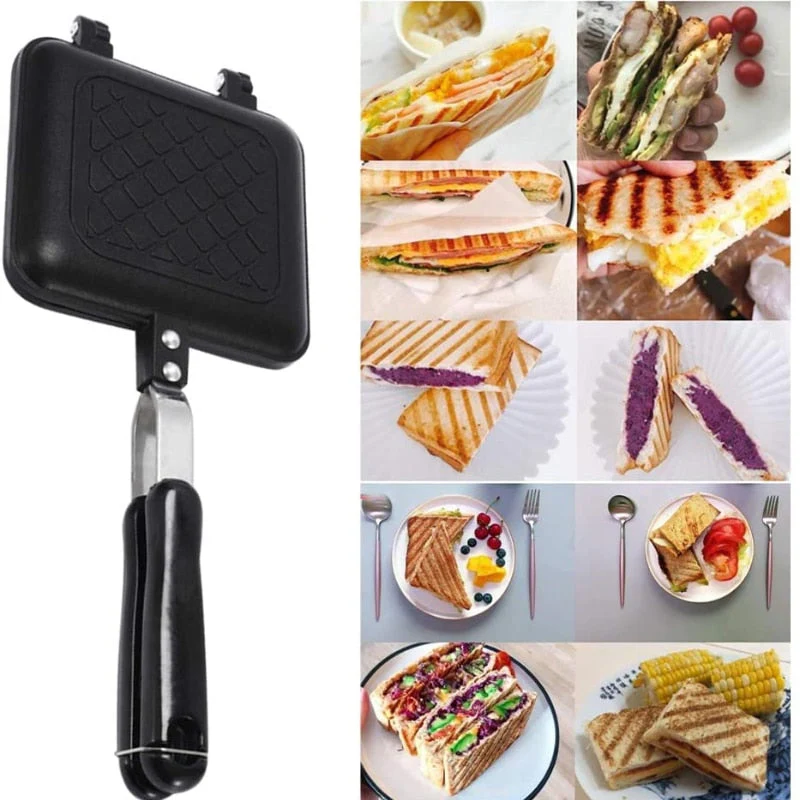 Double Sided Non-Stick Sandwich Maker Pan - Image 2