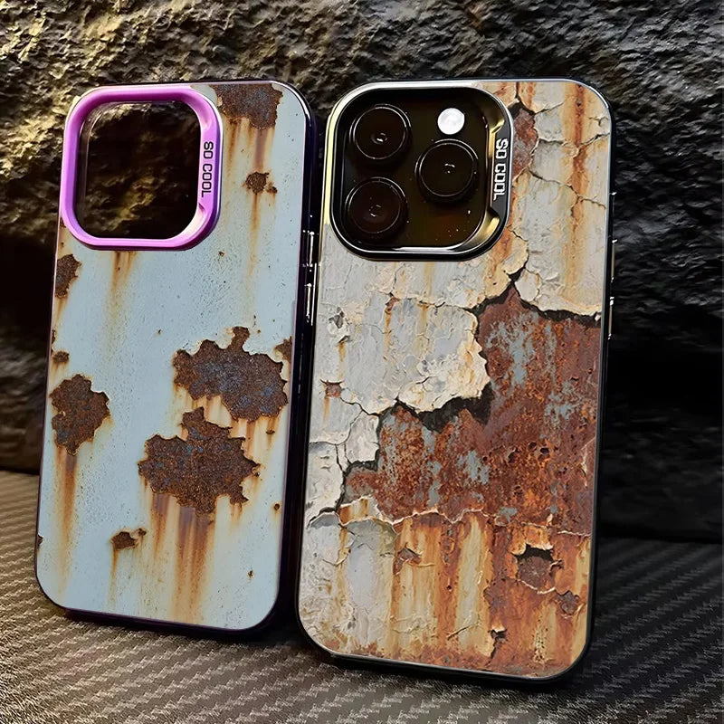 Industrial Rust Finish Shockproof iPhone Case - Image 2