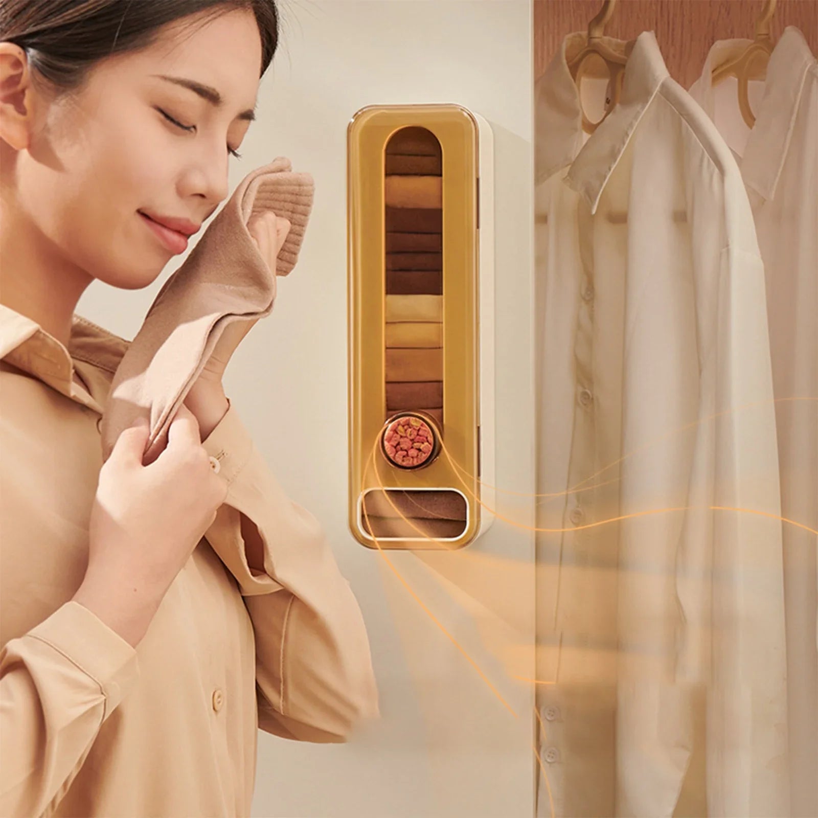 Wall-Mounted Aromatherapy Wardrobe Underwear Organizer - Image 3