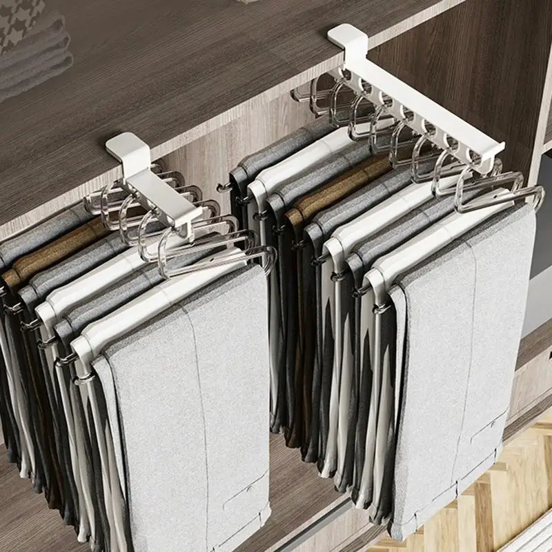 Retractable Wardrobe Rail Closet Organizer Hanger - Image 3