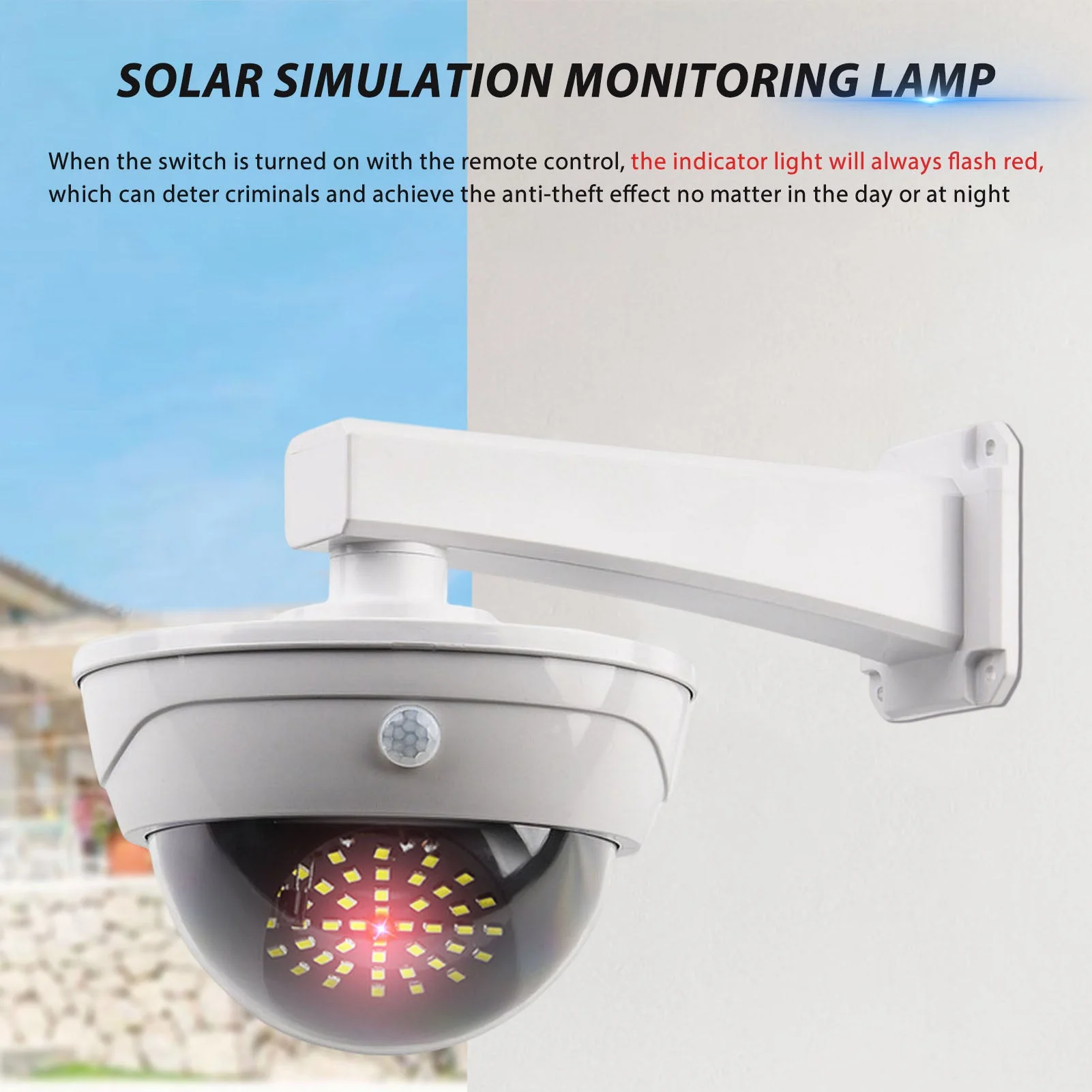 Outdoor Waterproof Solar Dummy Security Camera - Image 2