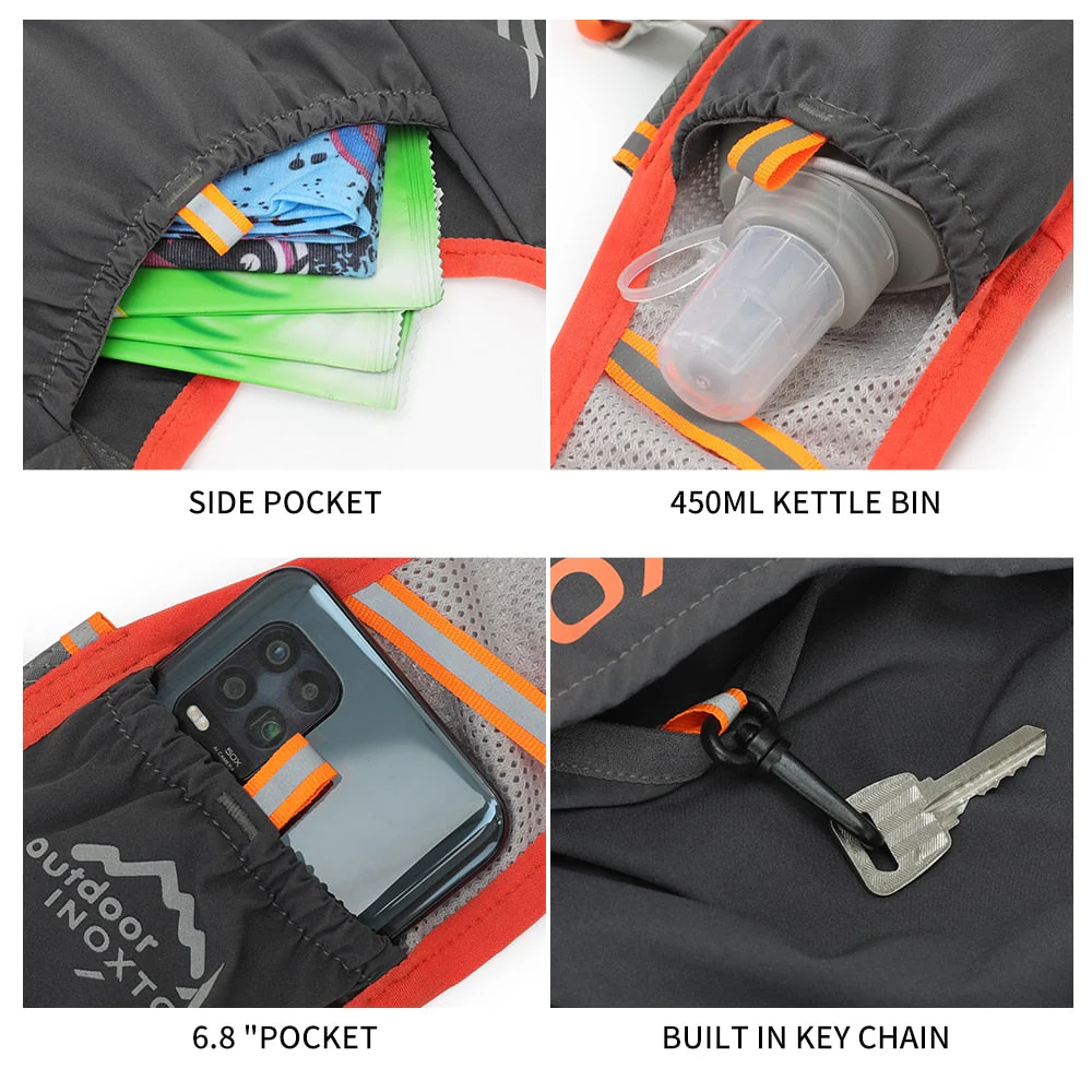 Hike Racer Breathable Vest Running Backpack - Image 2