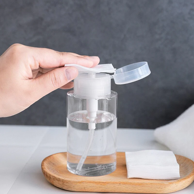 Transparent Refillable Cosmetic Storage Travel Bottle - Image 1