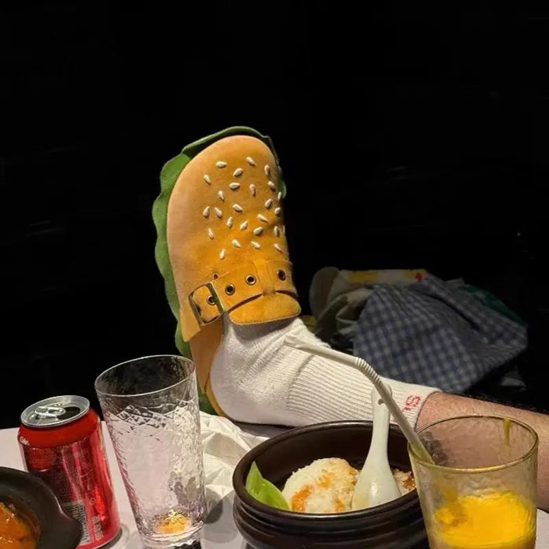 Hamburger Style Casual Beach Slippers - Image 3