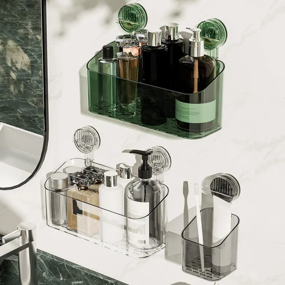 Strong Suction Quick Mini Bathroom Storage Rack - Image 2