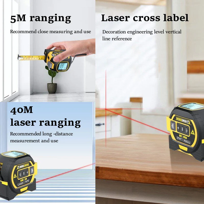 3in1 Ultimate Pro Laser Smart Tape Measure - Image 3