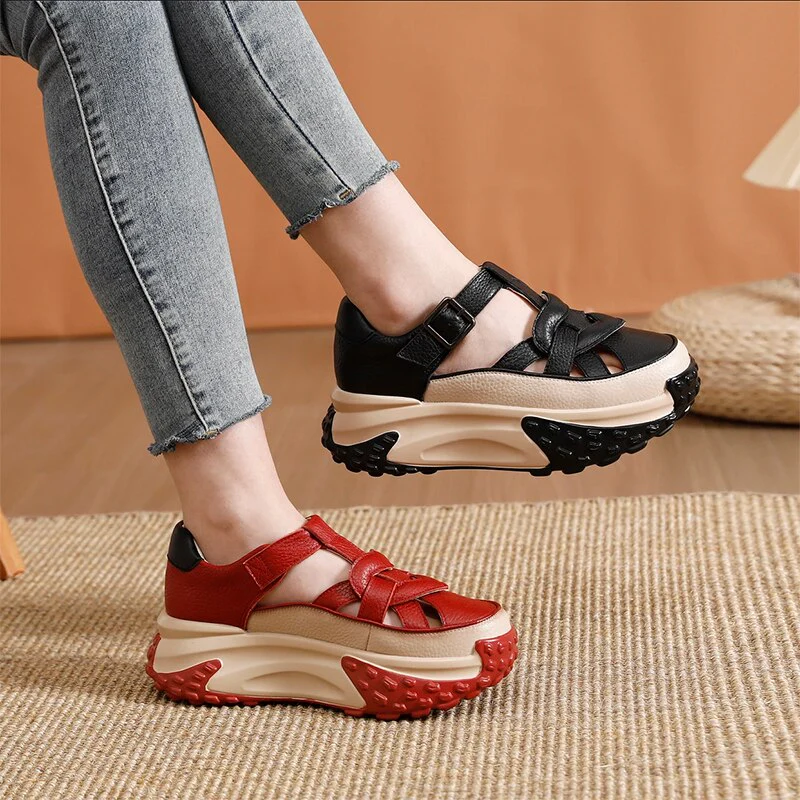 Thick Sole Comfy Steps Sandals - Image 1