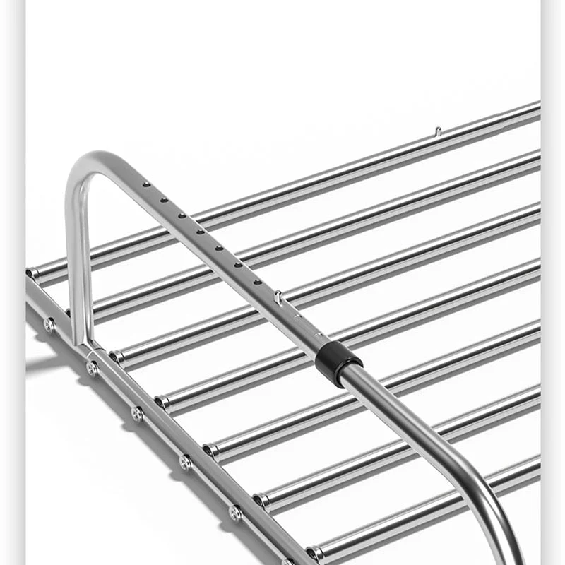 Stainless Steel Foldable Balcony Clothes Hanger - Image 3