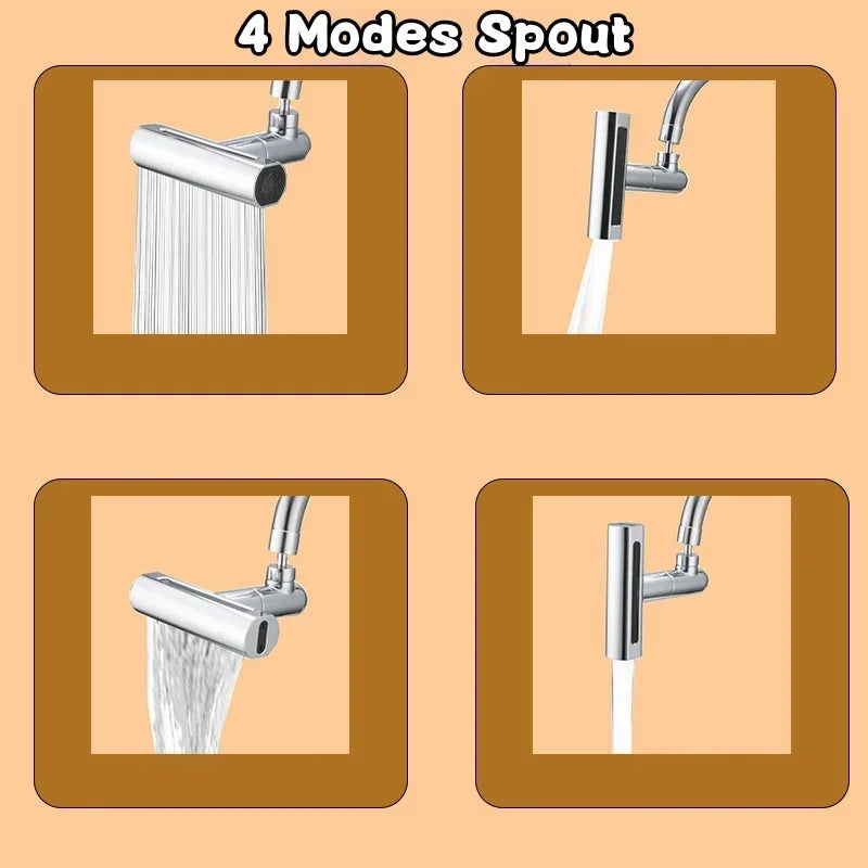 Multifunctional Waterfall Modern Kitchen Matte Faucet - Image 3