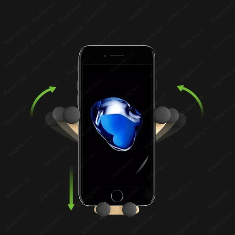 Gravity Support Air Vent Clip Car Phone Holder - Image 3
