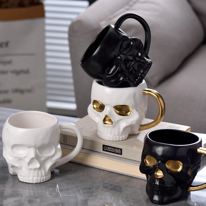 Spooky Skull Coffee Mug - Image 2