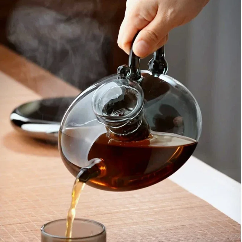Pure Brew Aesthetic  Heat-Resistant Glass Teapot - Image 2