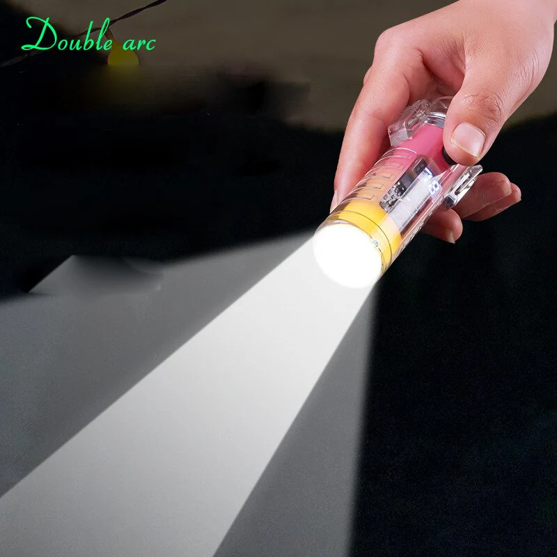 Windproof Double Arc Transparent Flashlight Lighter - Image 3
