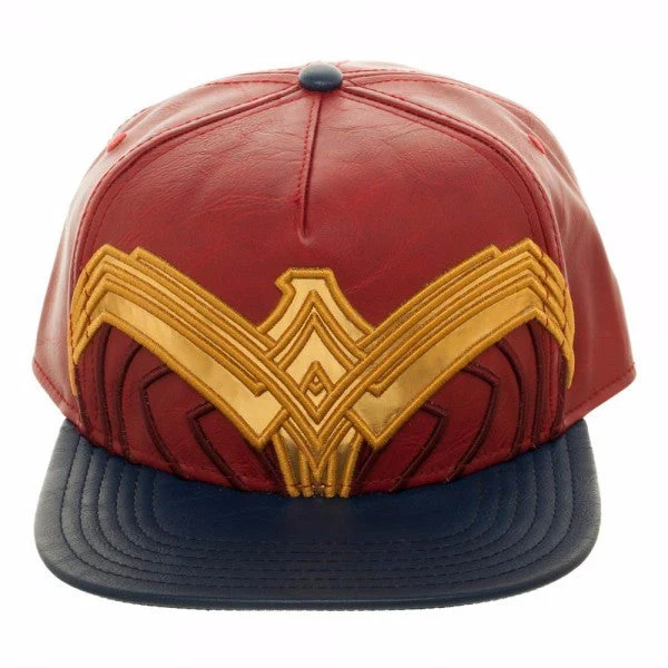 Wonder Woman Suit Up Applique Snapback Baseball Hat - Image 2