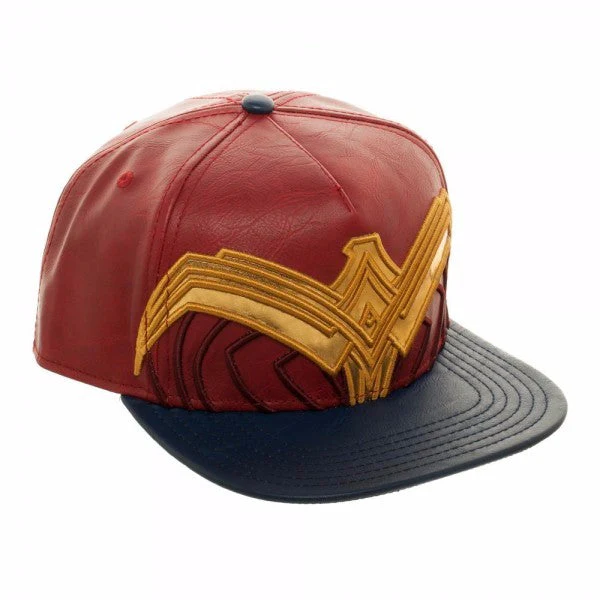 Wonder Woman Suit Up Applique Snapback Baseball Hat - Image 3