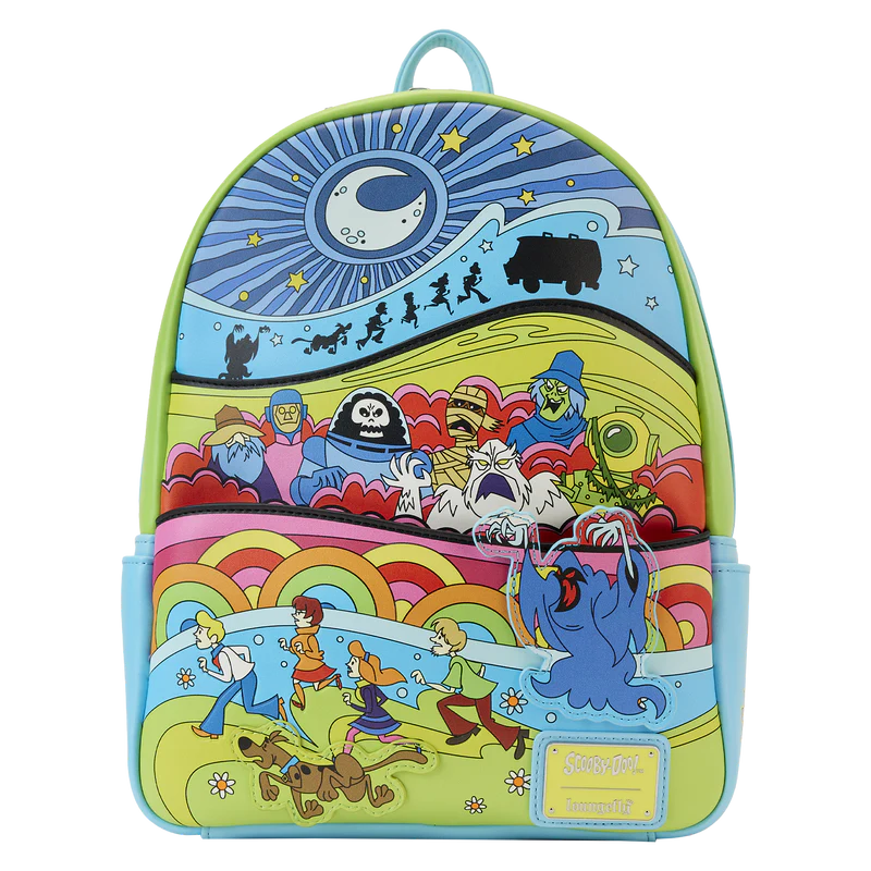 Loungefly Scooby-Doo Psychedelic Monster Chase Glow Mini Backpack