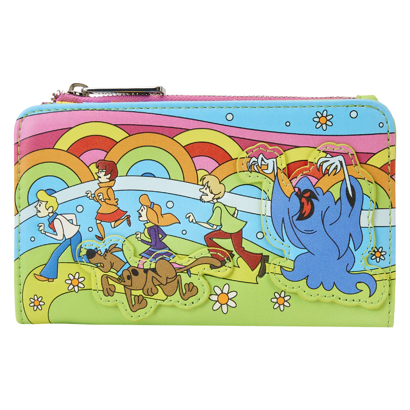 Loungefly Scooby-Doo Psychedelic Monster Chase Glow Flap Wallet