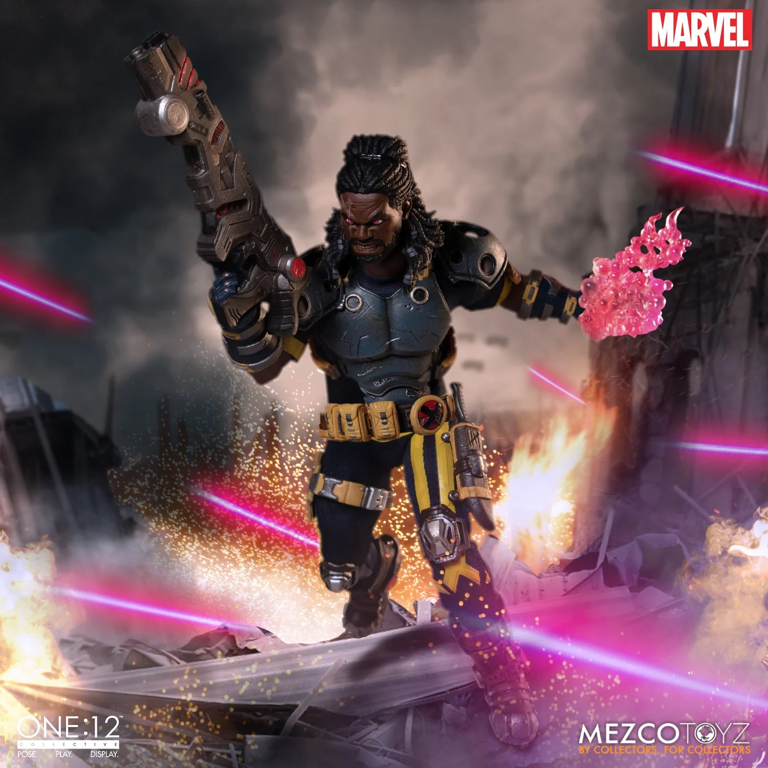 Mezco One-12 Collective Marvel Comics X-Men Bishop Action Figure - Image 2